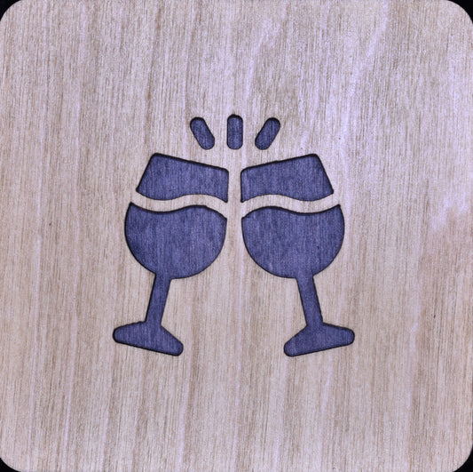 Coaster - Wine Glass